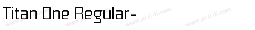Titan One Regular字体转换